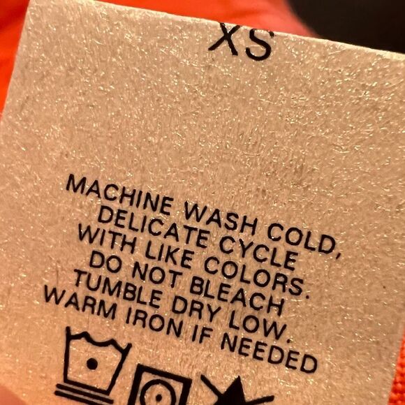 Karisa Linen tiered skirt 🌺 raw hem 🌺 NWT 🌺 Coral Orange - Picture 4 of 5